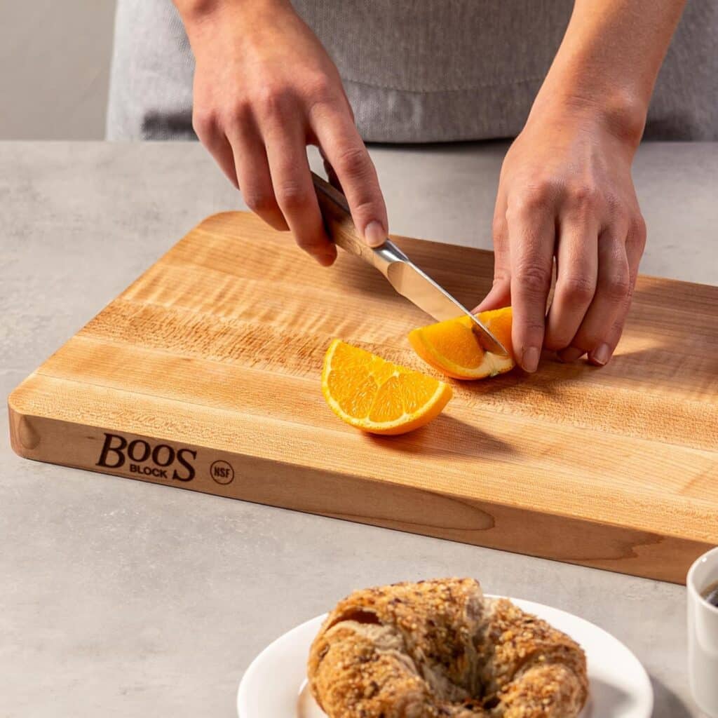 John Boos Chop-N-Slice Series, Maple Wood Cutting Board with Eased Corners